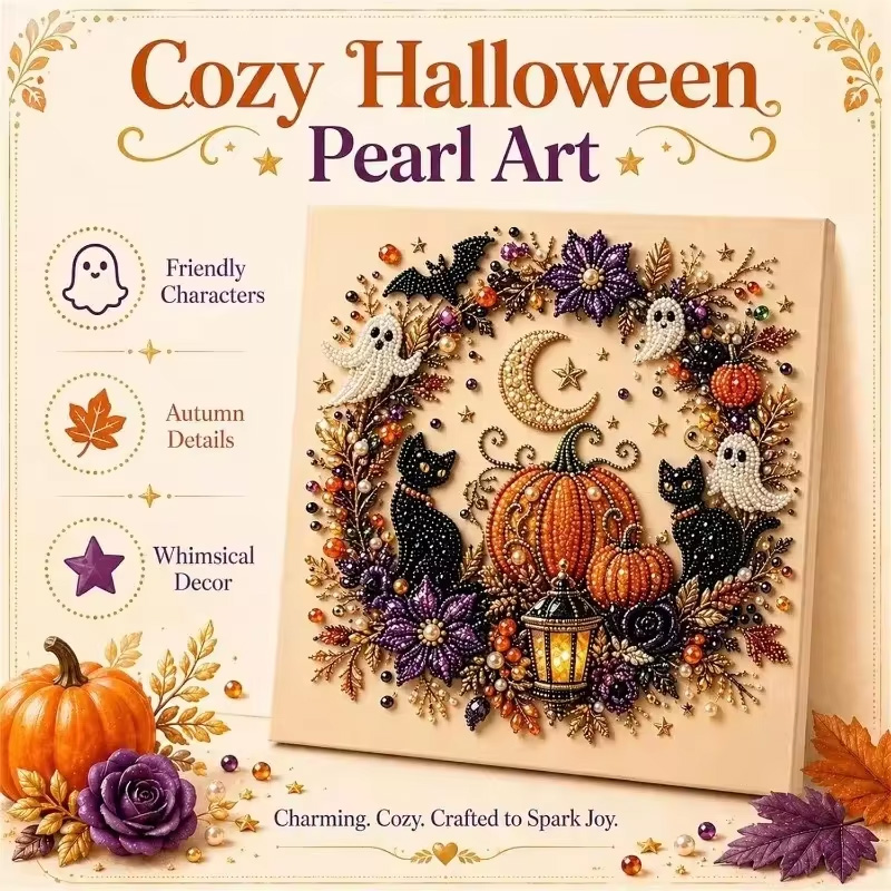 Art Craft Halloween - @Halloween Ghost Pearl Art Kit for