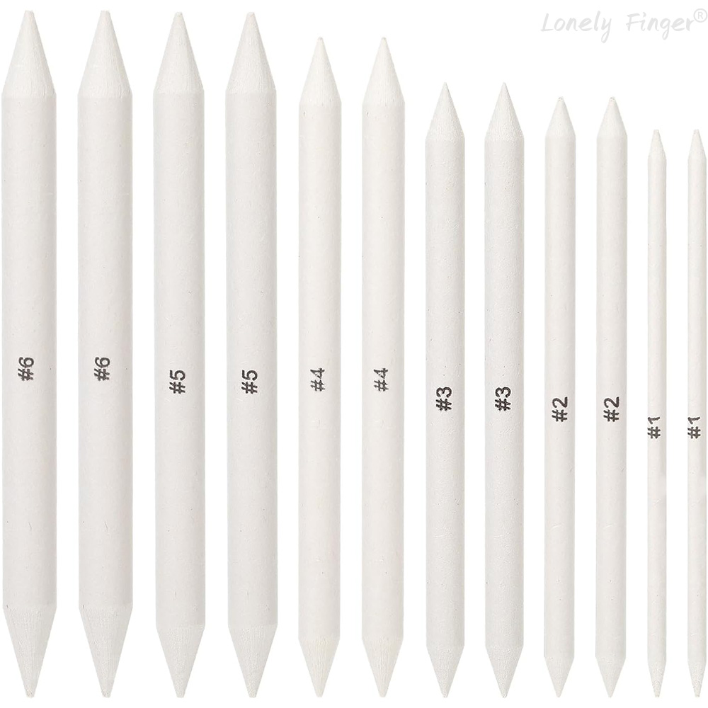 Art Craft Blend - 6/12 Pcs Blending Stumps, Paper Art