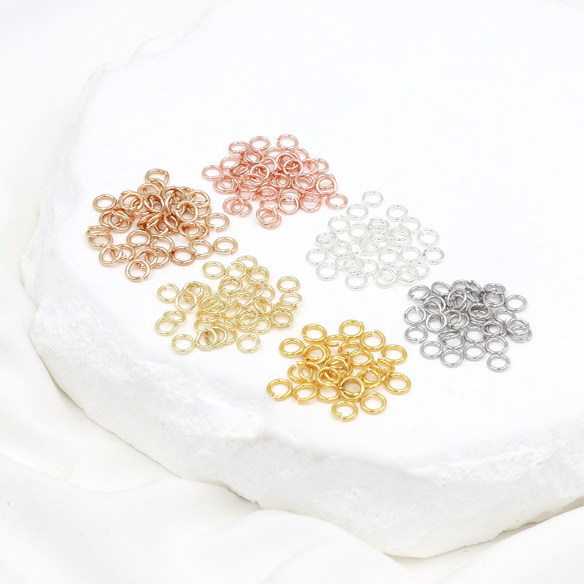 Art Craft Gifts - 50-100 pcs/lot 3-10mm 925 Silver Jump