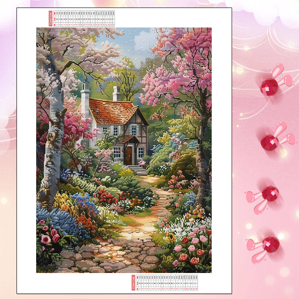 Art Craft In Paper - HUACAN Diamond Mosaic Art Craft House