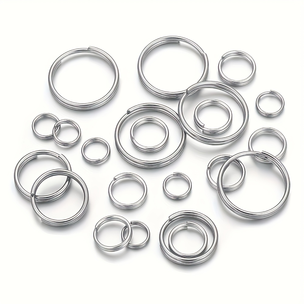 Art Craft Gifts - 6/8/10/12/15mm Stainless steel Silvery Key Rings