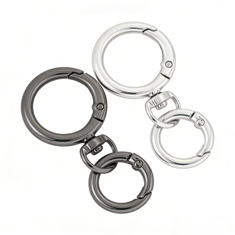 Art Craft Gifts - 2Sets Round Spring Snap Carabiner Clip