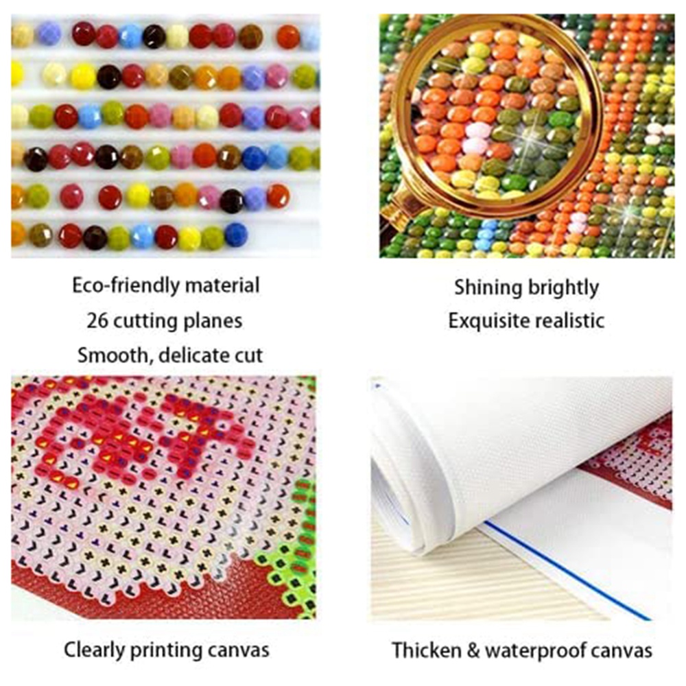 Art Craft Flower - ABHI-Diamond Painting Set Adult Children Flower