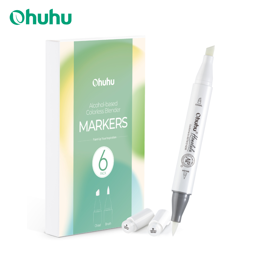 Art Craft Blend - Ohuhu Honolulu Colorless Blender Marker Pack