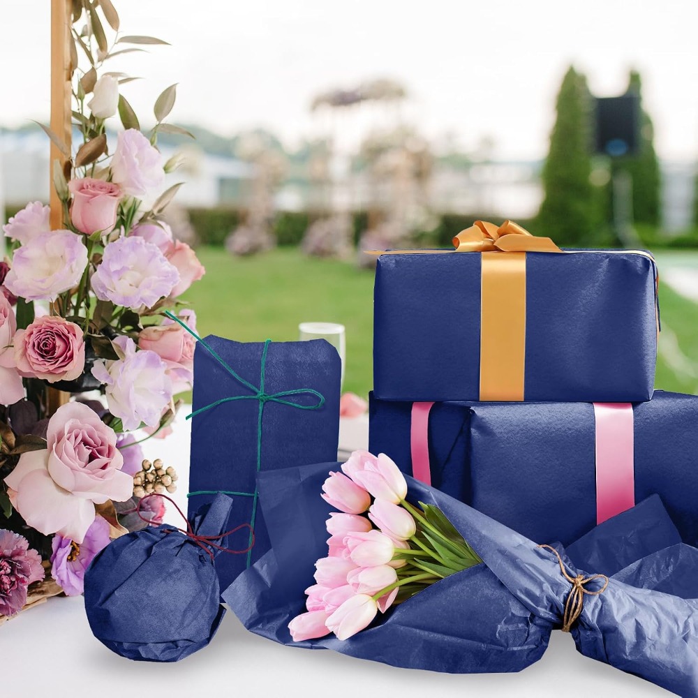 Art Craft Gifts - 120 Sheets Navy Blue Tissue Paper