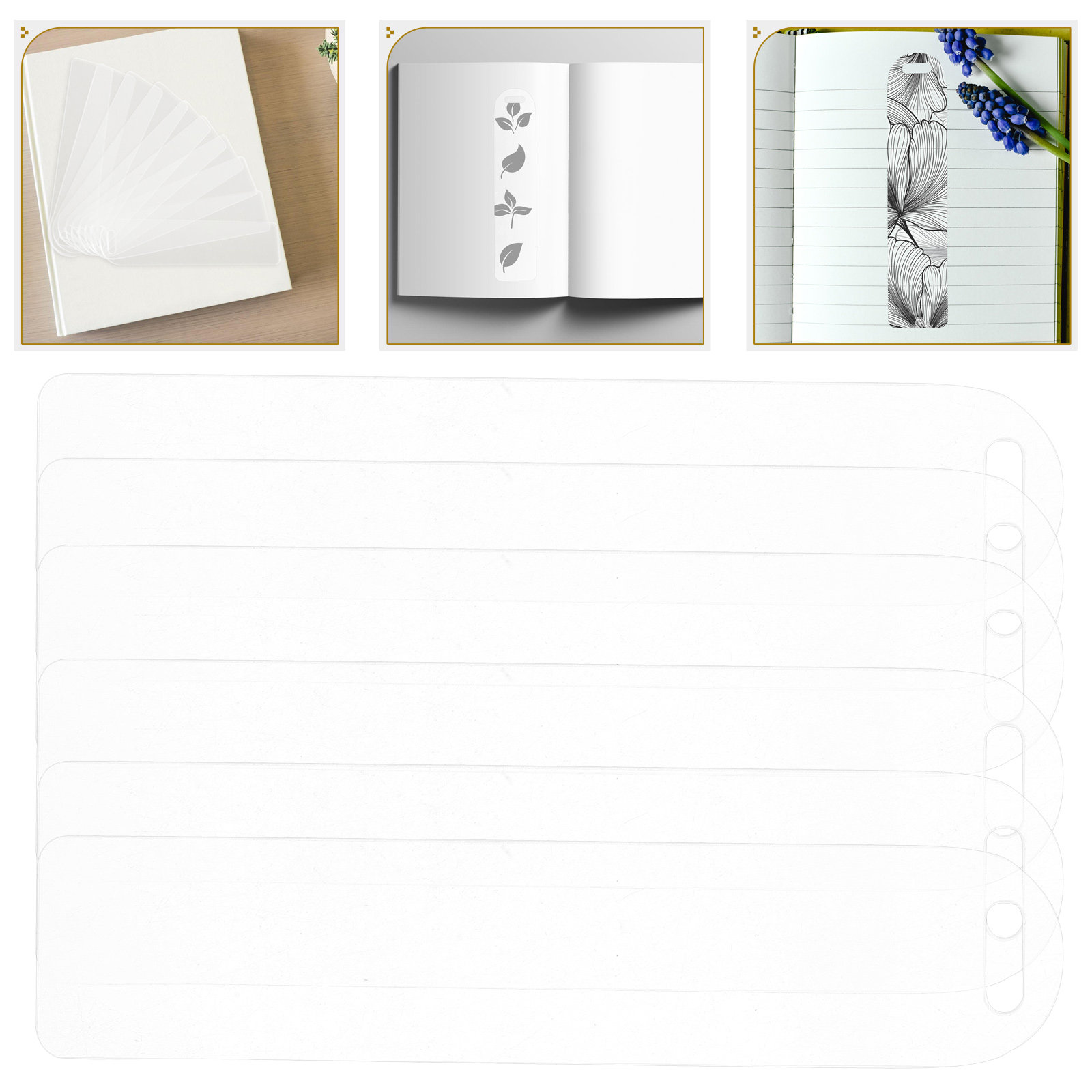 Art Craft Decoration Ideas - 10Pcs Clear Acrylic Bookmarks Bulk Blank