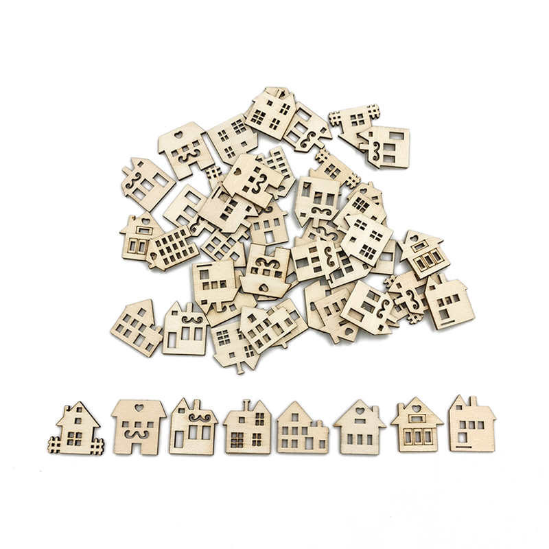 Art Craft For Preschool - 50pcs Unpainted Wood Slices for Boys