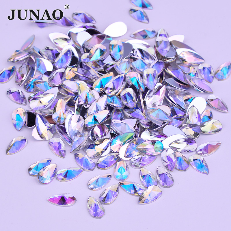 Craft And Art Difference - JUNAO Wholesale 8*13mm 9*18mm Flatback Drop