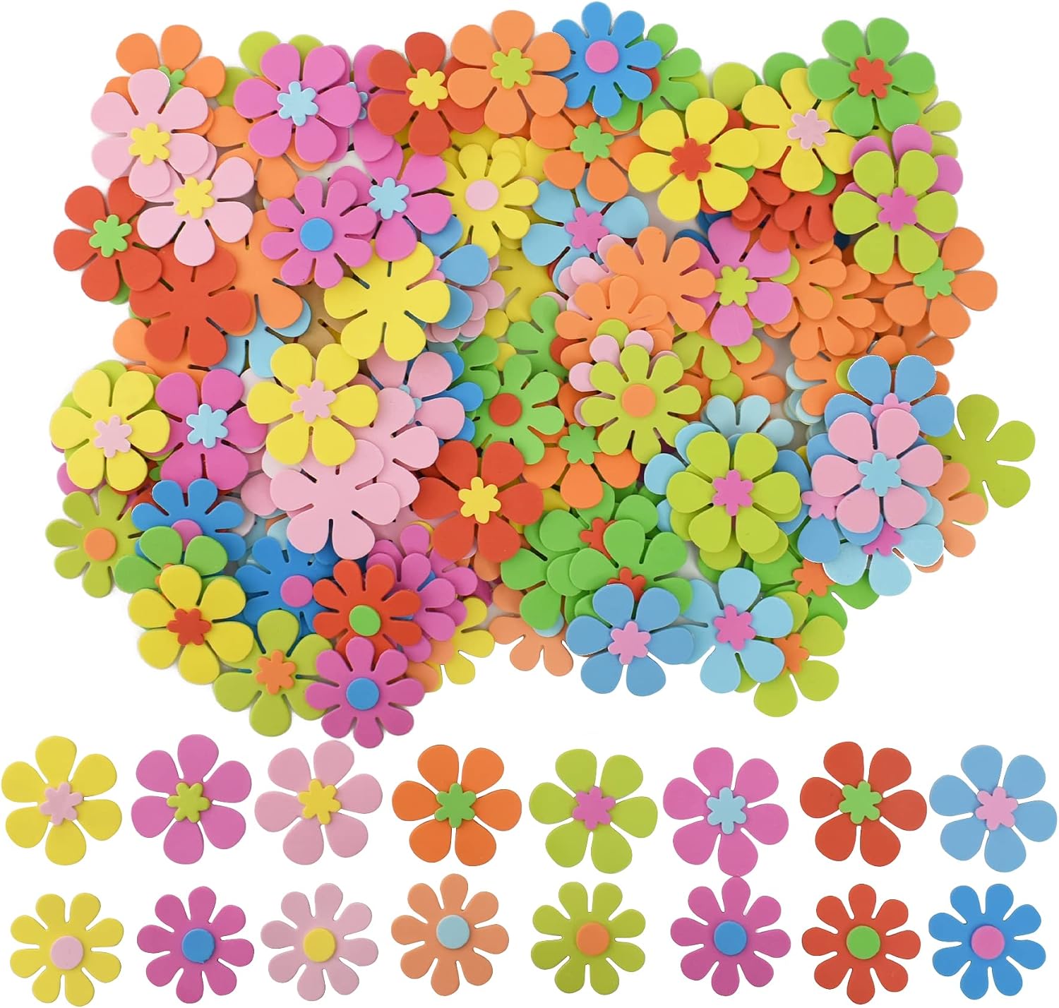 Foam Flower Shapes Sticker 160 - Art Craft Flower review and price