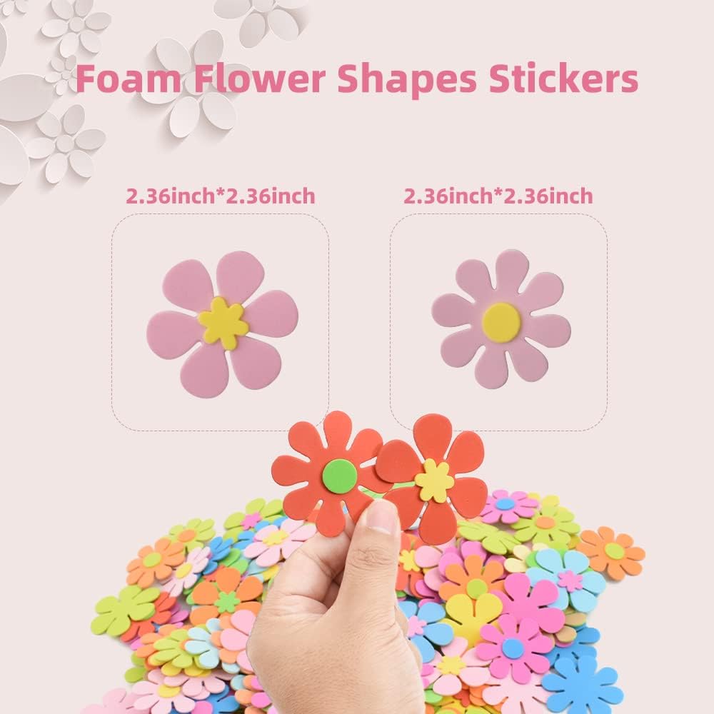 Foam Flower Shapes Sticker 160 - Art Craft Flower review and price