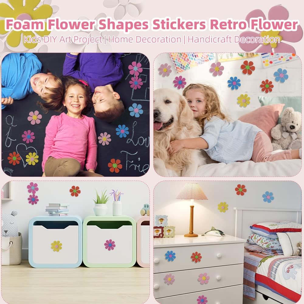 Foam Flower Shapes Sticker 160 - Art Craft Flower review and price