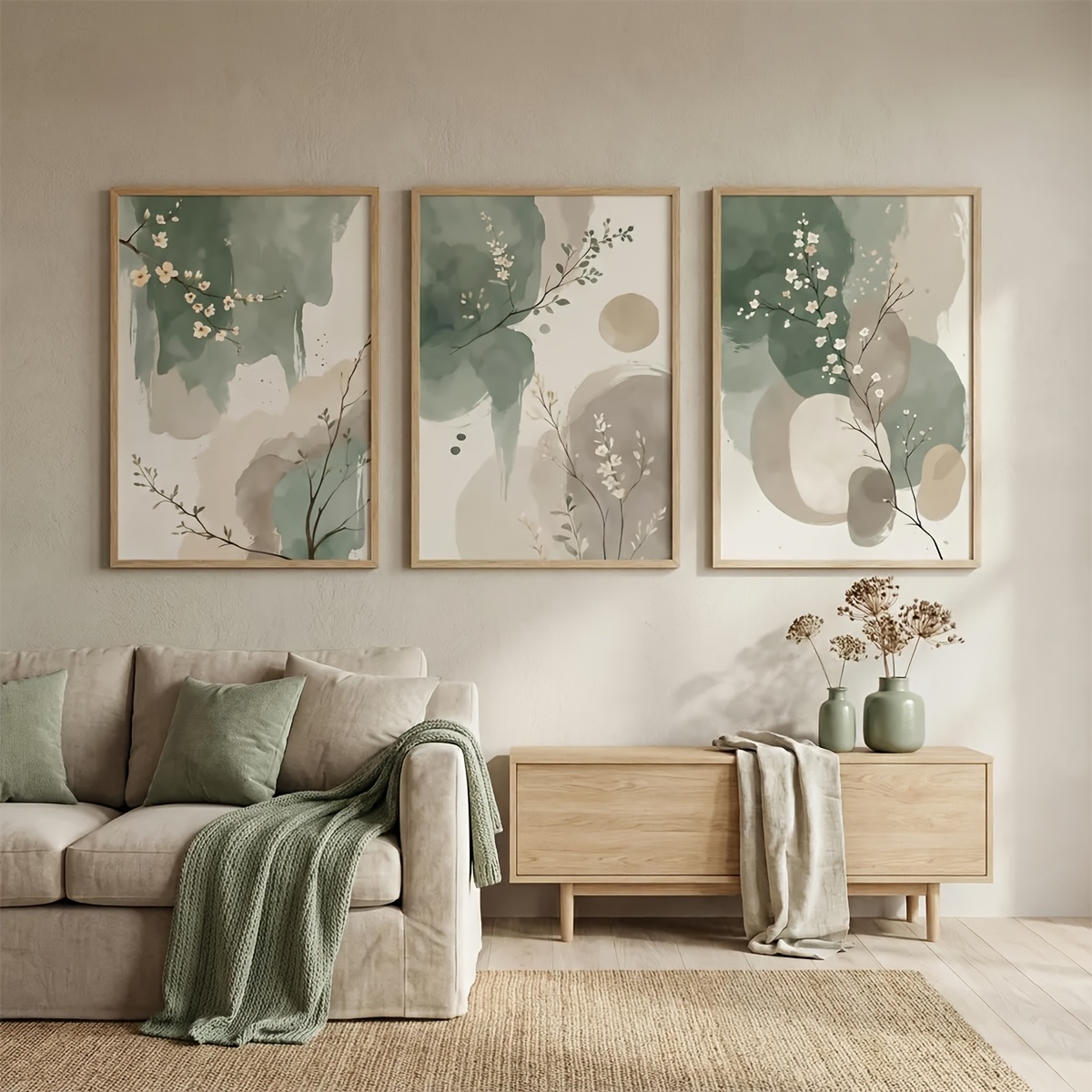 3pcs Japanese-Style Plant Canv - Art Craft House review and price