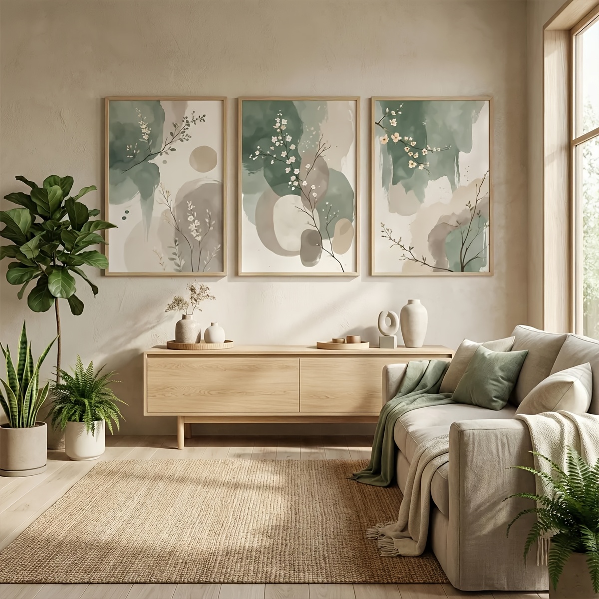 3pcs Japanese-Style Plant Canv - Art Craft House review and price