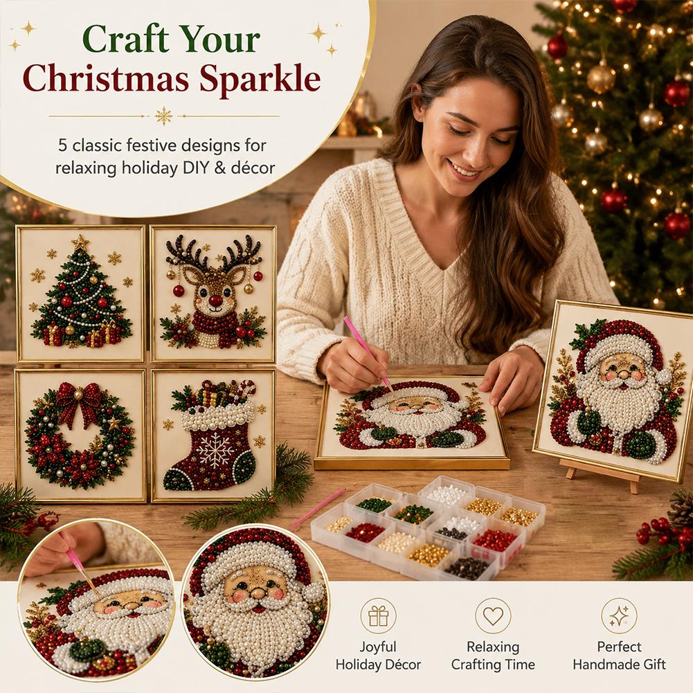 Christmas Santa Claus Pearl Ar - Art Craft For Christmas review and price