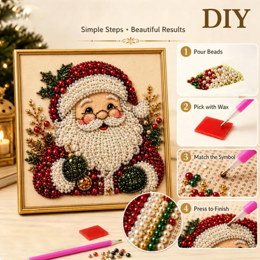 Christmas Santa Claus Pearl Ar - Art Craft For Christmas review and price