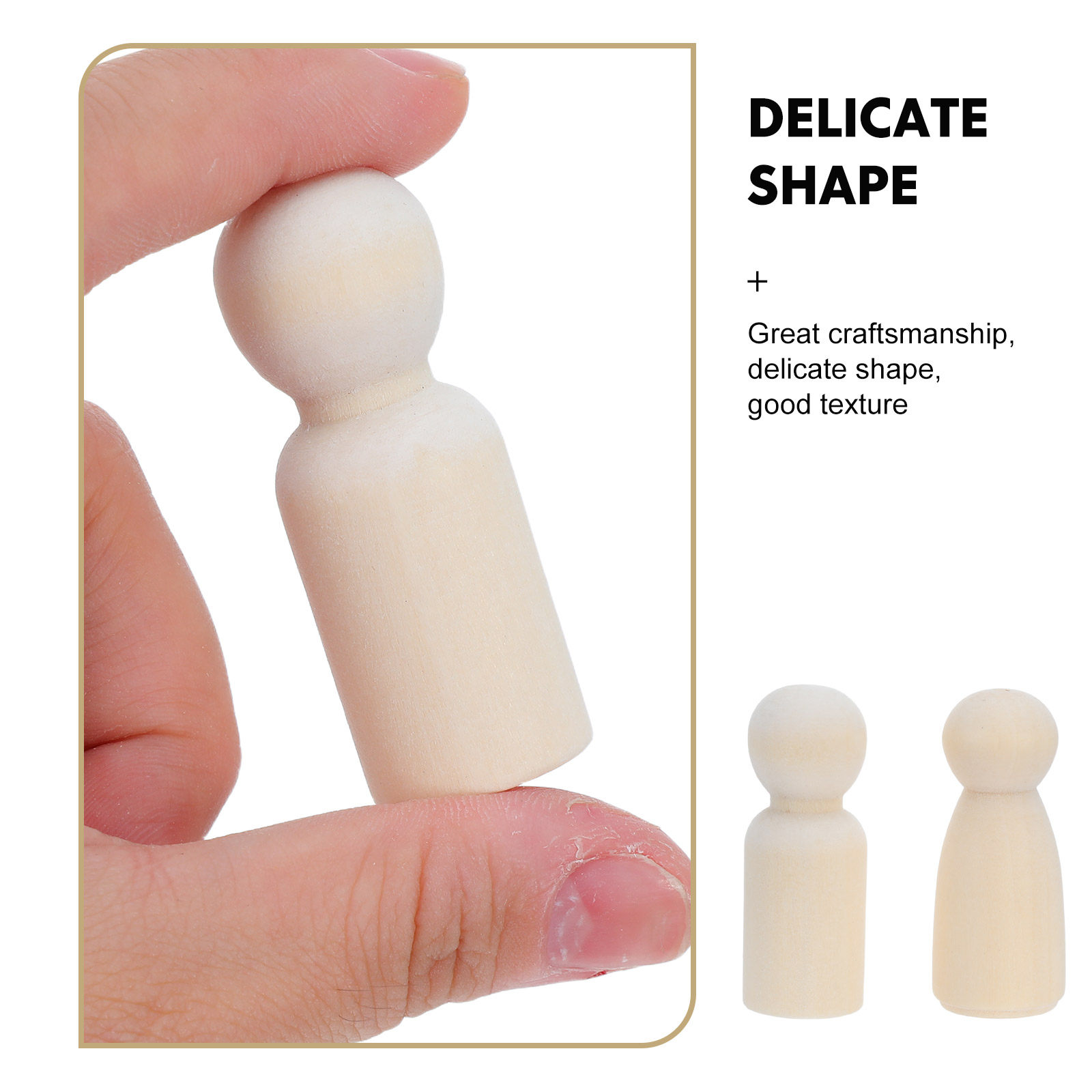 40Pcs Blank Wooden Peg People  - Art Craft For Christmas review and price
