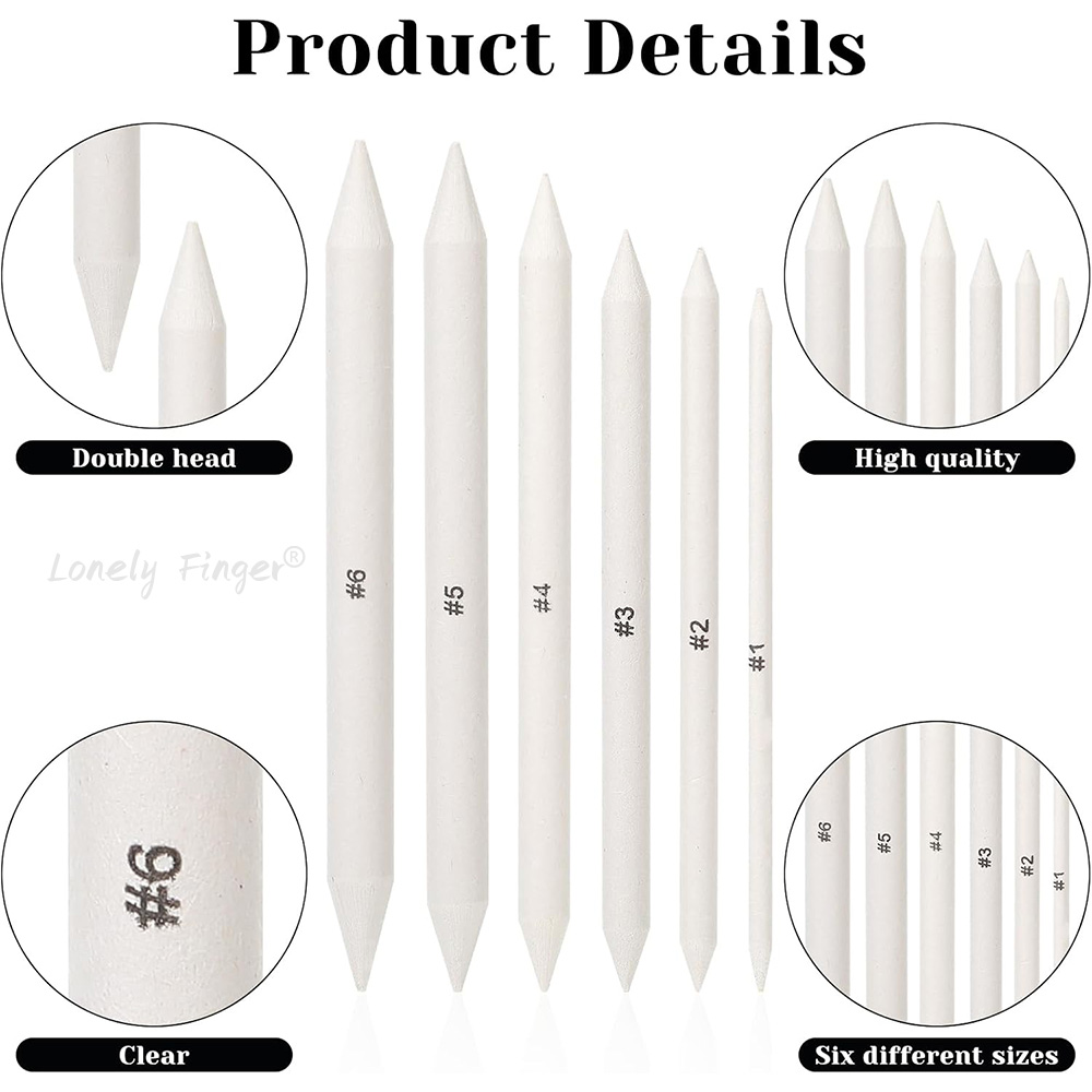 6/12 Pcs Blending Stumps, Pape - Art Craft Blend review and price