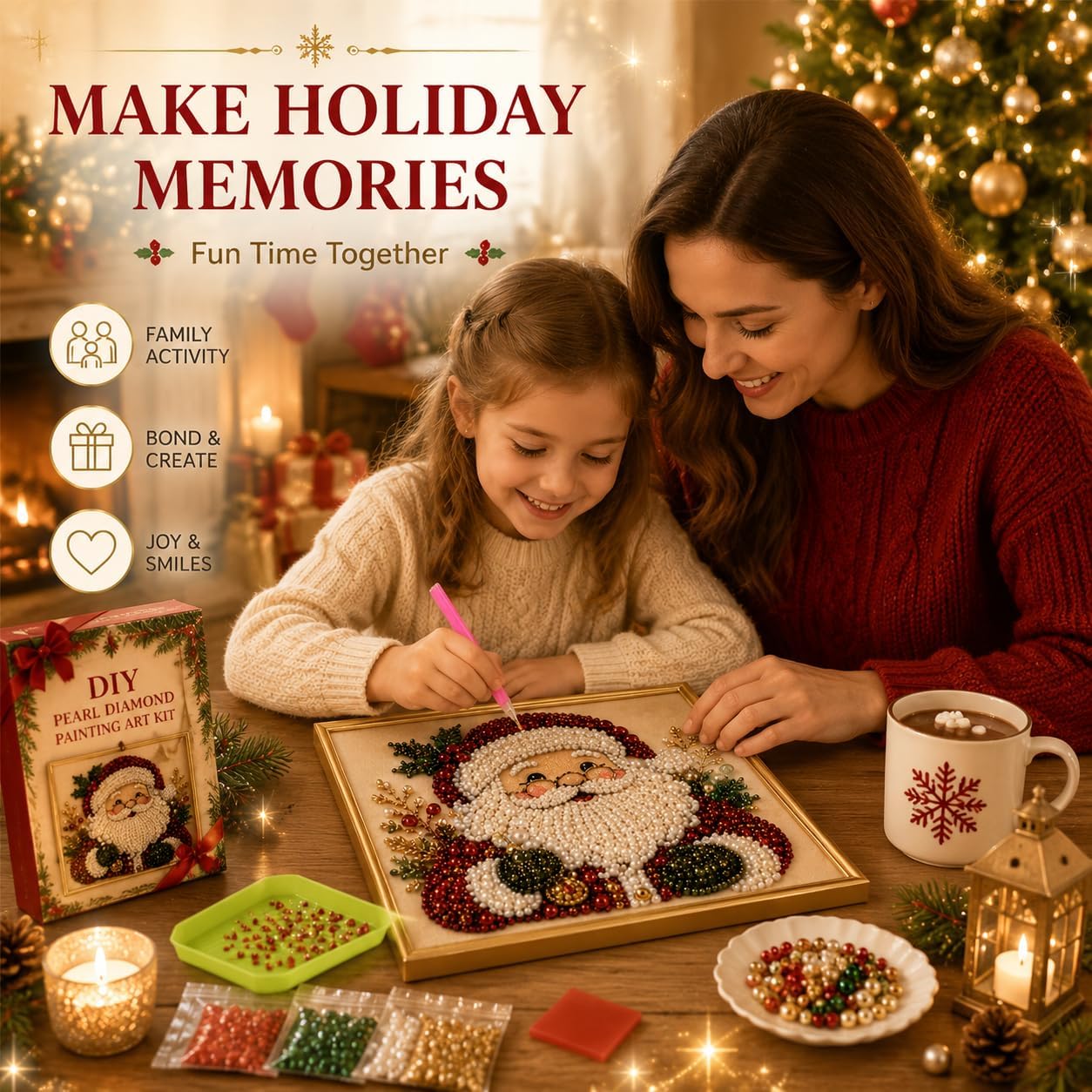 DIY Christmas Pearl Diamond Pa - Art Craft For Christmas review and price