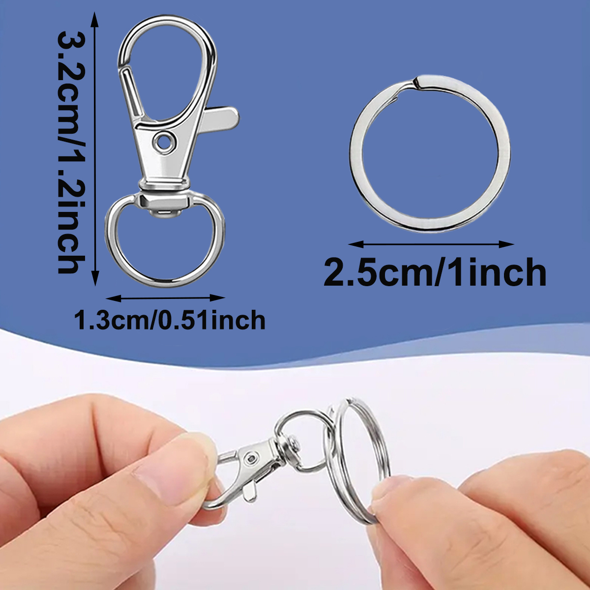 10/20/30/50 Set Swivel Keychai - Art Craft Gifts review and price