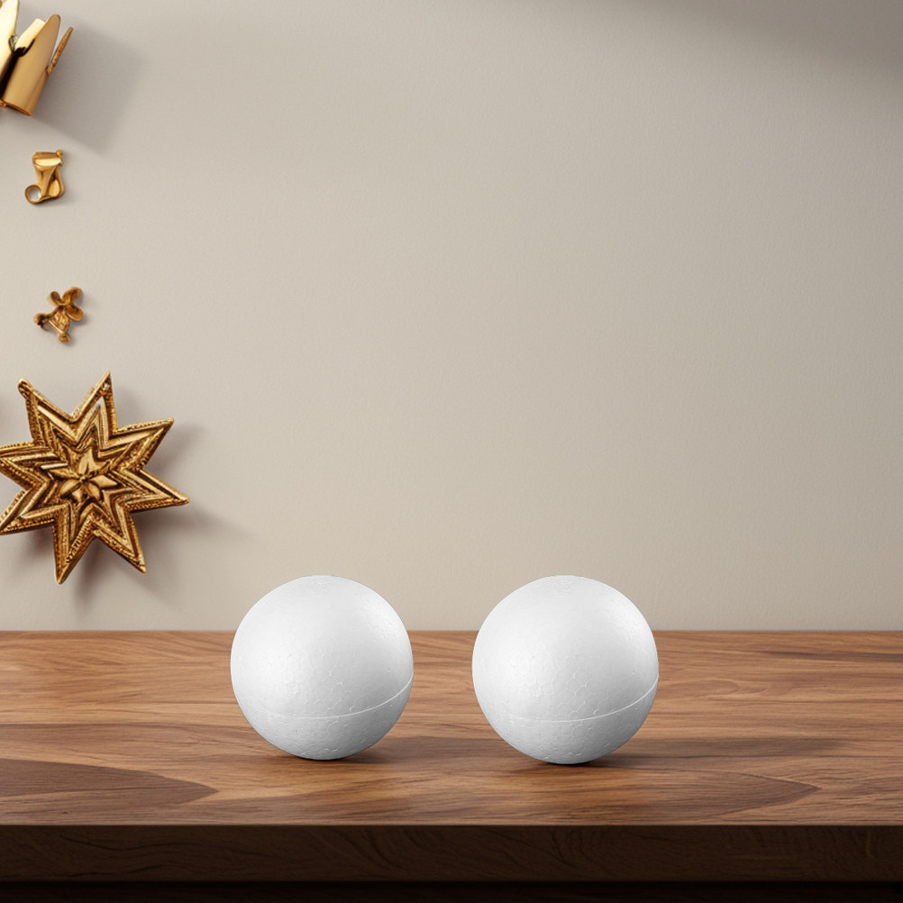 12Pcs Foam Balls White Polysty - Art Craft For Christmas review and price