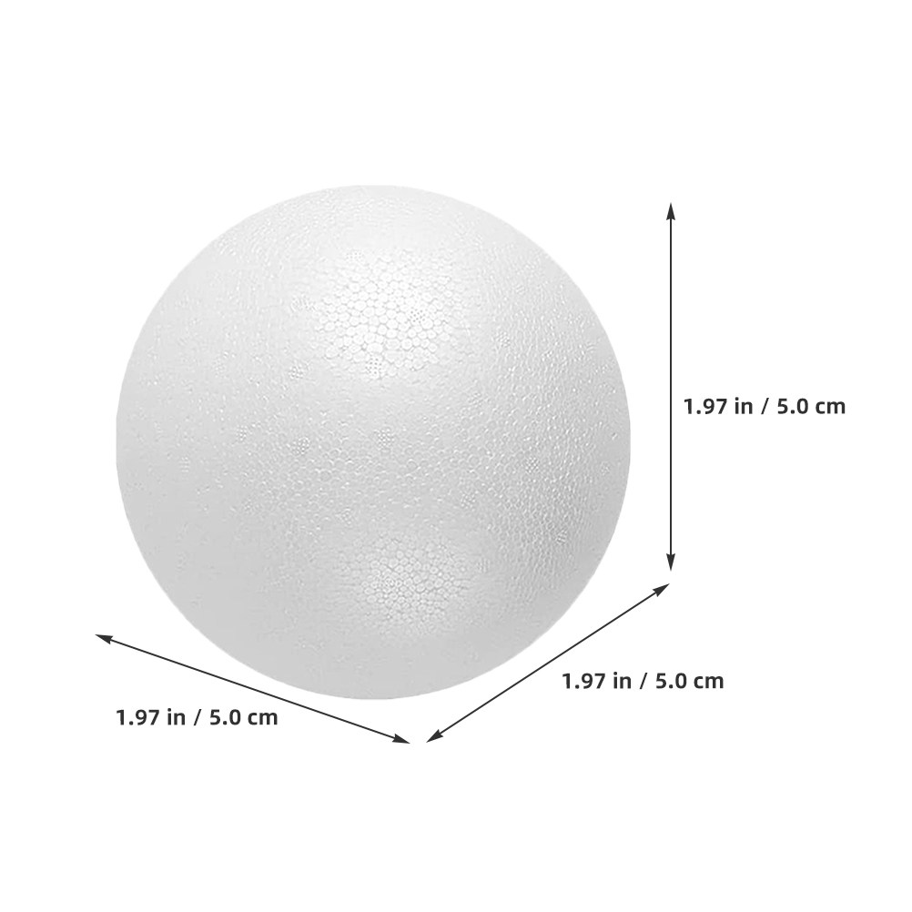 12Pcs Foam Balls White Polysty - Art Craft For Christmas review and price