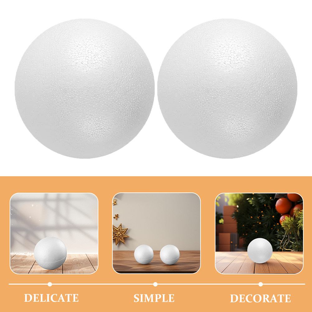 12Pcs Foam Balls White Polysty - Art Craft For Christmas review and price