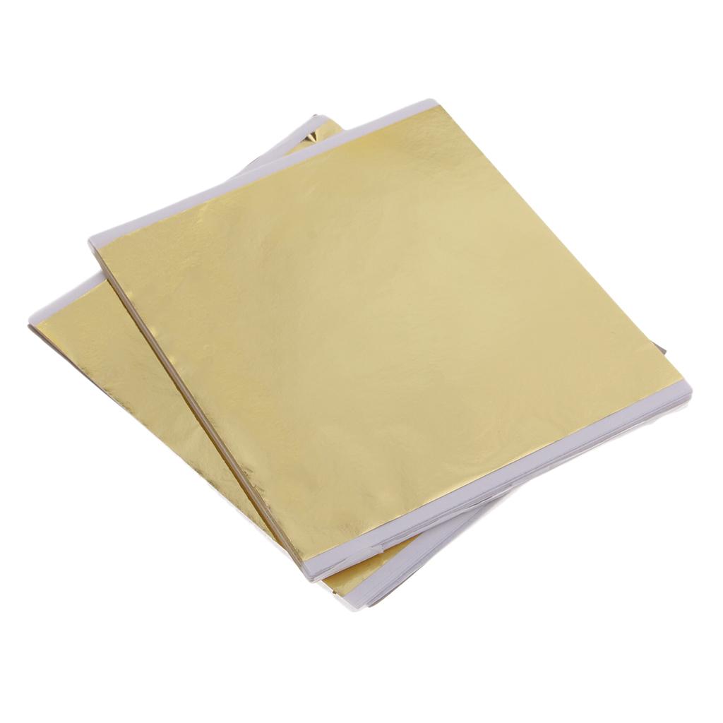 100x 14cm Gold Leaf Sheets Gil - Art Craft In Paper review and price