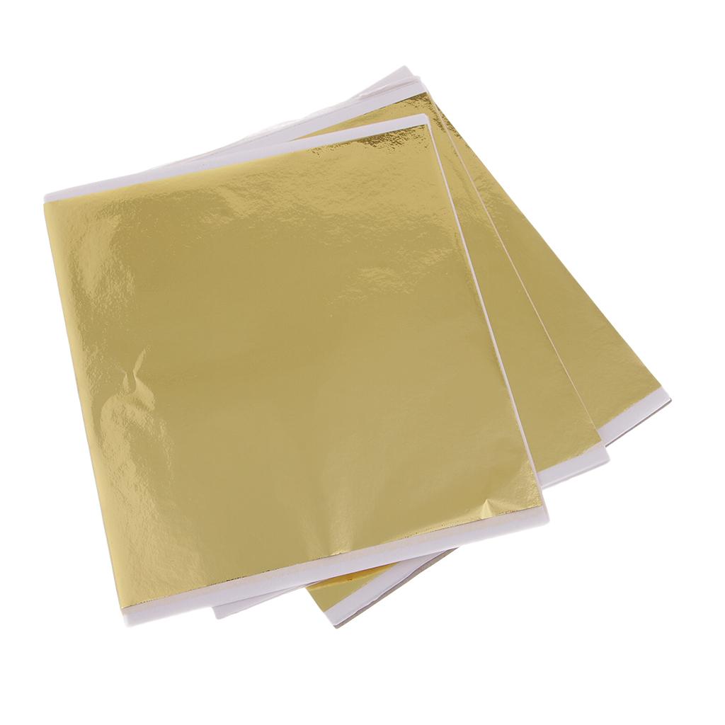 100x 14cm Gold Leaf Sheets Gil - Art Craft In Paper review and price