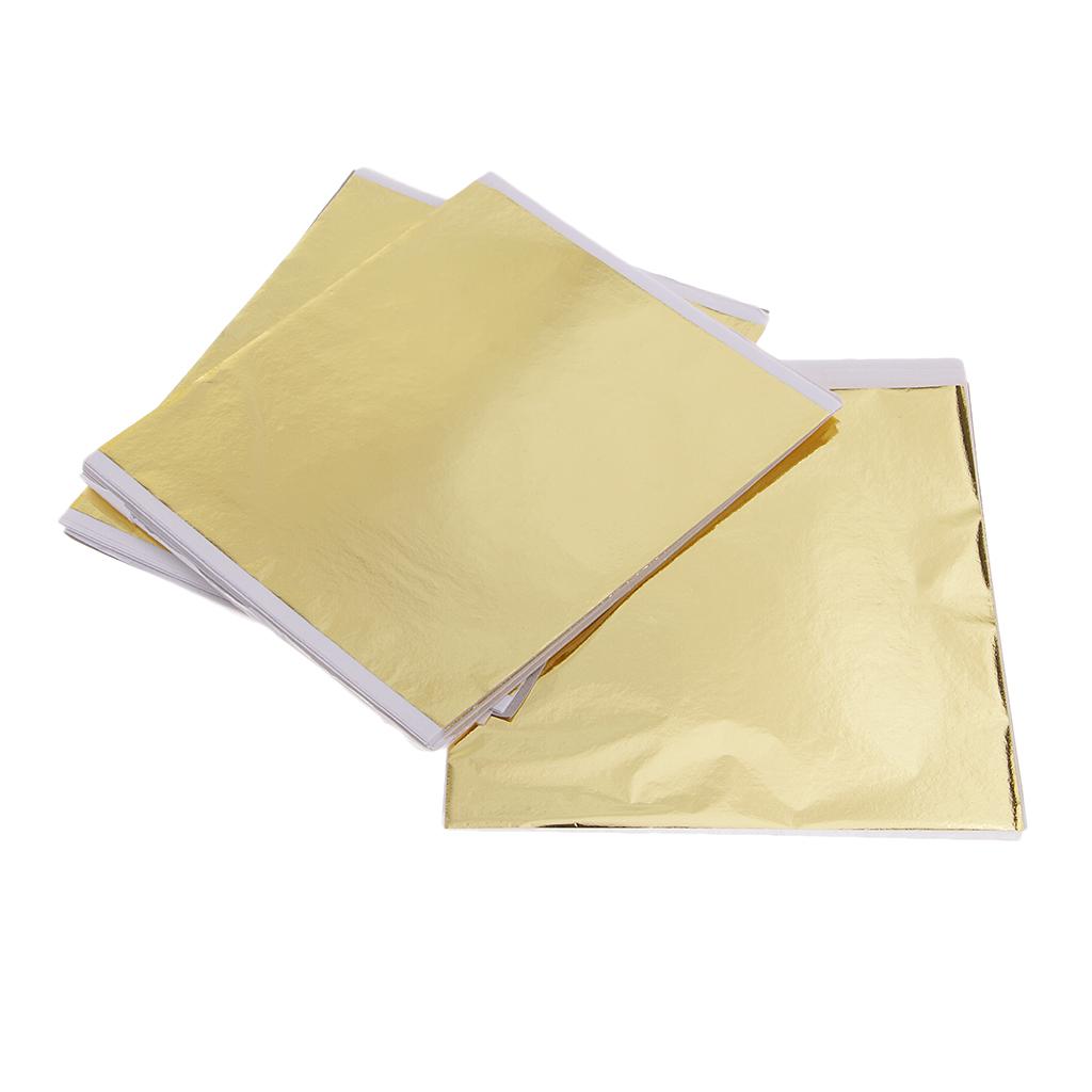 100x 14cm Gold Leaf Sheets Gil - Art Craft In Paper review and price