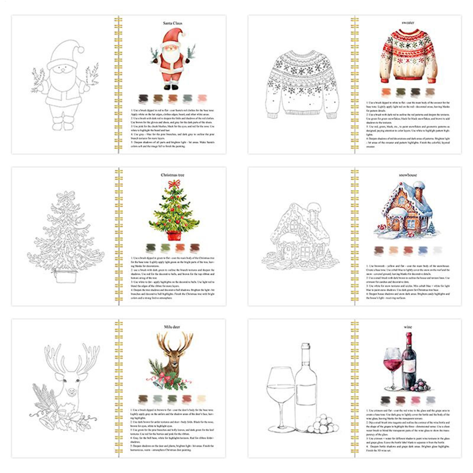Beginner Watercolor Workbook C - Art Craft For Christmas review and price