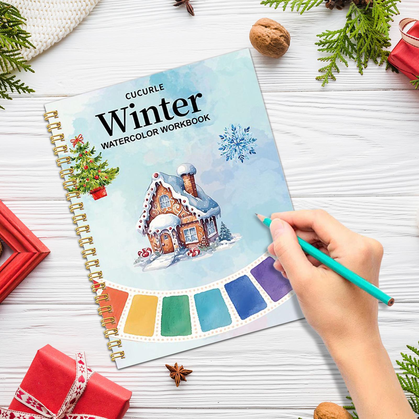 Beginner Watercolor Workbook C - Art Craft For Christmas review and price