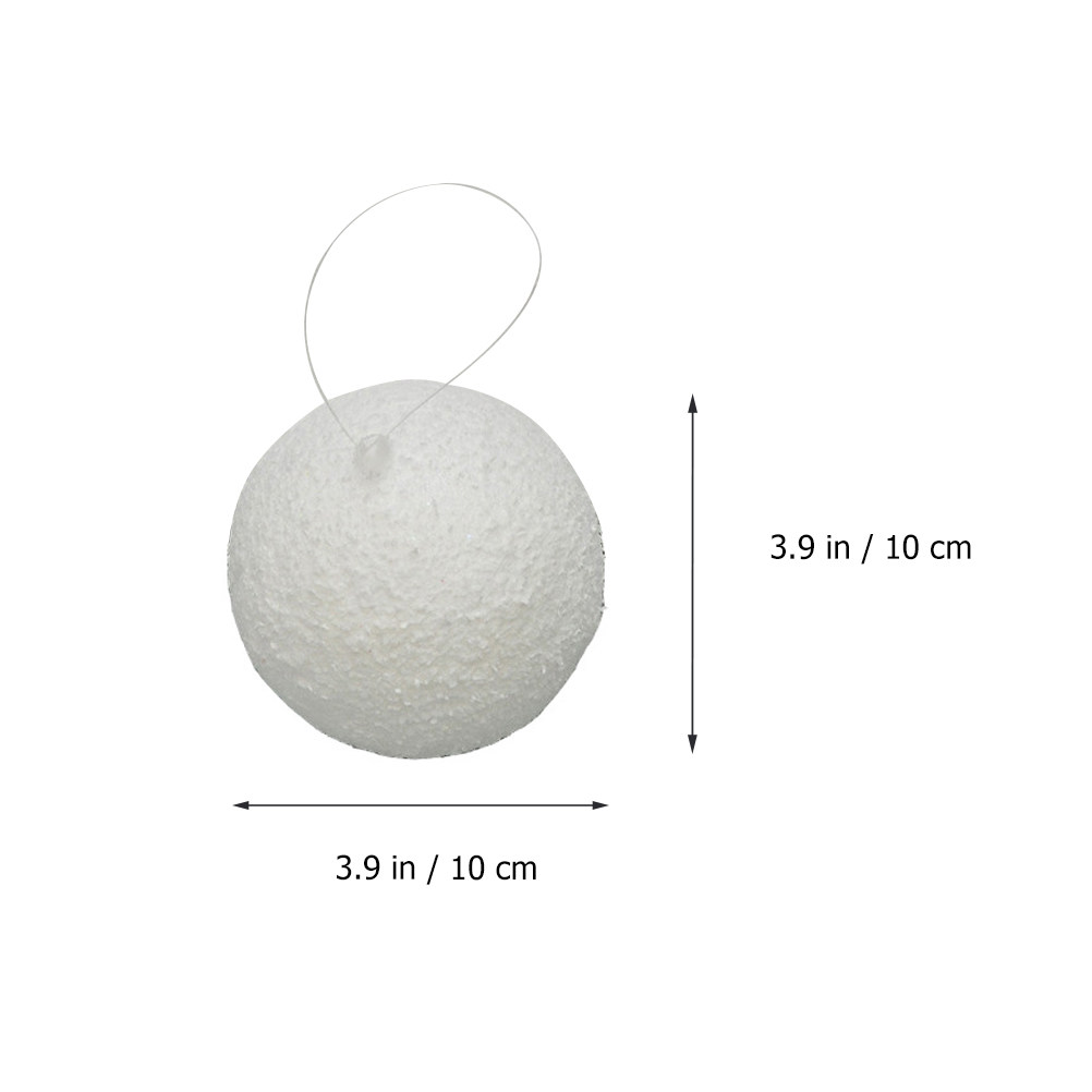 6Pcs White Xmas Ball Solid Den - Art Craft For Christmas review and price