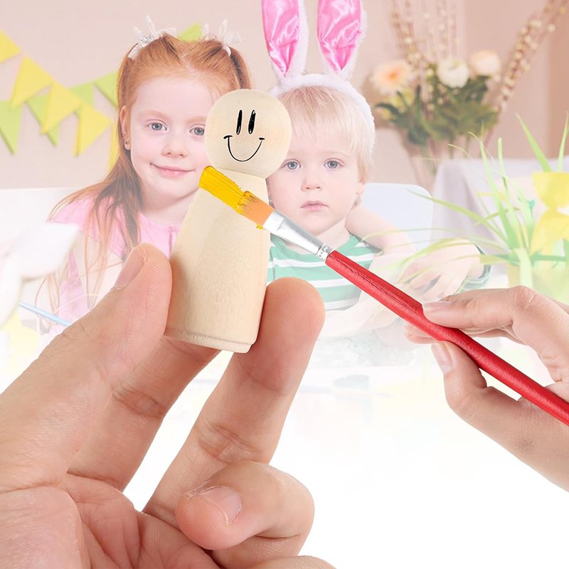 2/5/10Pcs Wooden Peg Doll Unfi - Craft And Art Difference review and price