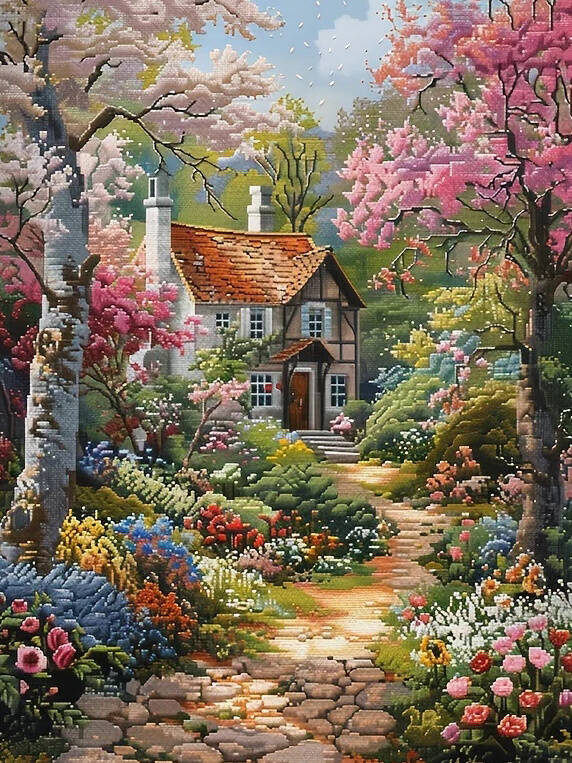 Diamond Mosaic Art Craft House - Art Craft Flower review and price