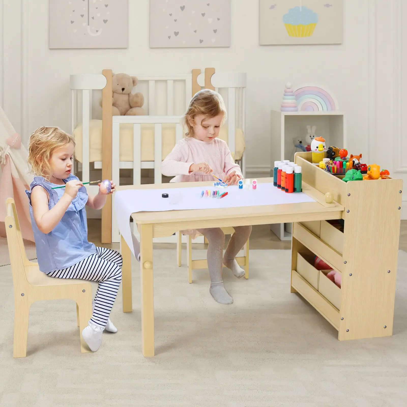 Kids Art Table & 2 Chairs Set  - Art And Craft Quotes For Kids review and price