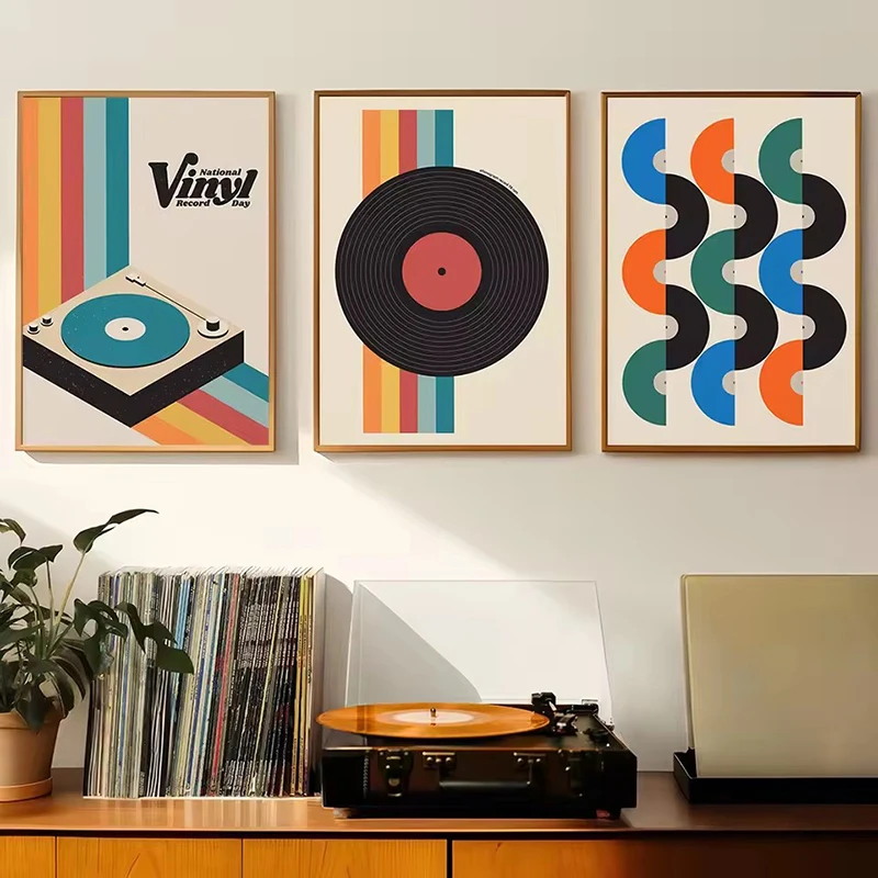 Mid Century Vinyl Record Canva - Art Craft House review and price