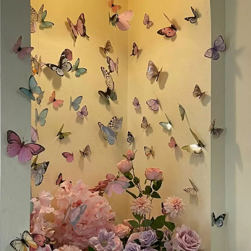 12pcs 3D Butterfly Wall Sticke - Art Craft Halloween review and price