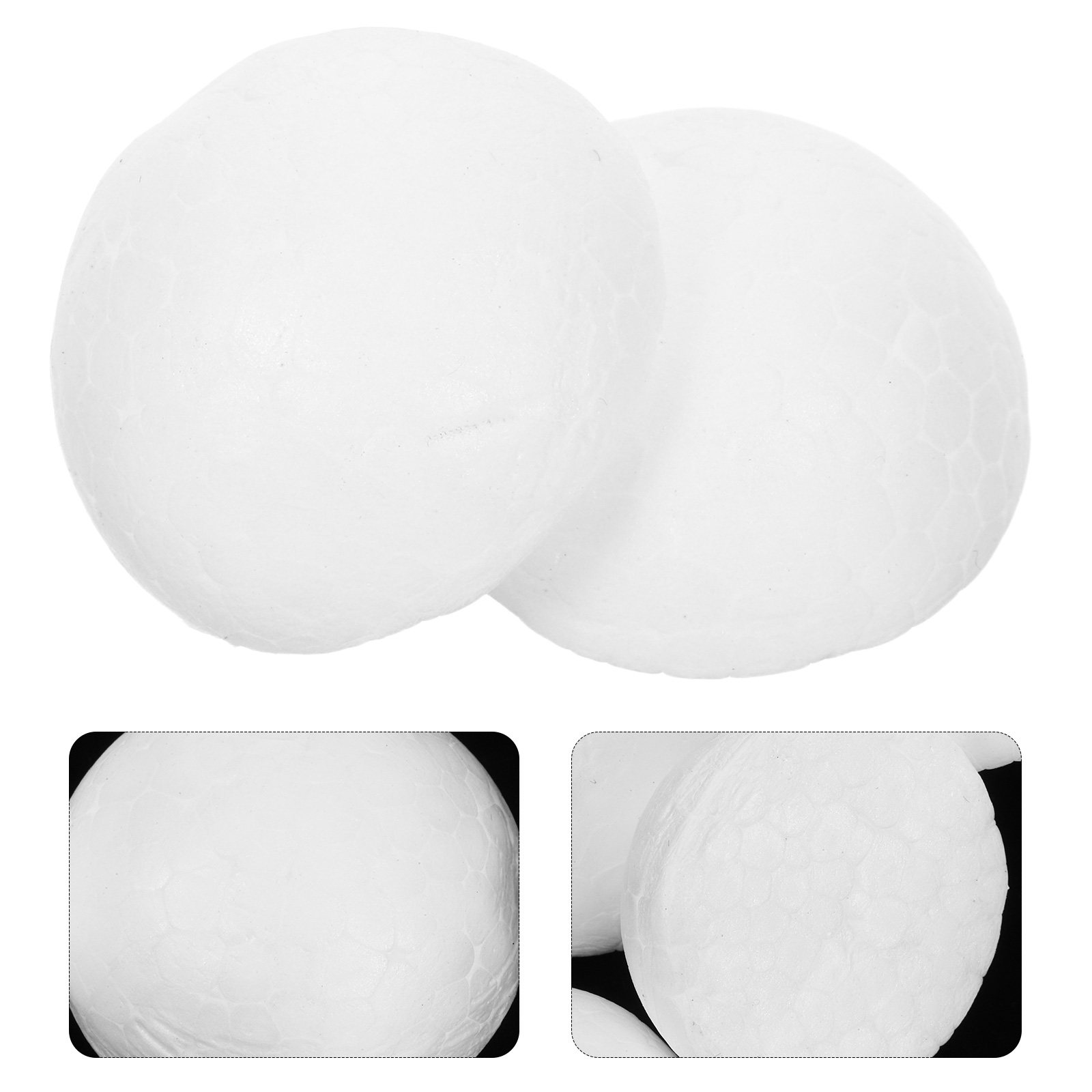 200Pcs Foam Half Balls White S - Art Craft For Preschool review and price