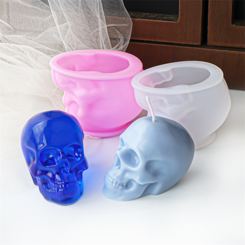 White and Pink Skull Candle Mo - Art Craft Halloween review and price