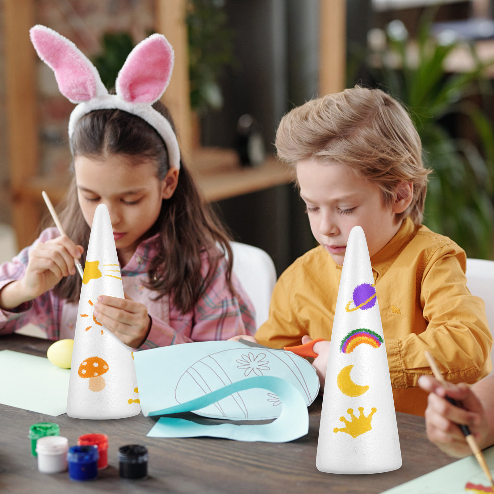 2Pcs Christmas Foam Cones Craf - Art Craft For Preschool review and price