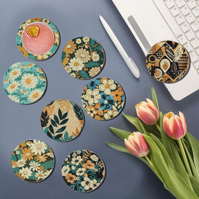 8 Pieces DIY Diamond Painting  - Art Craft Flower review and price