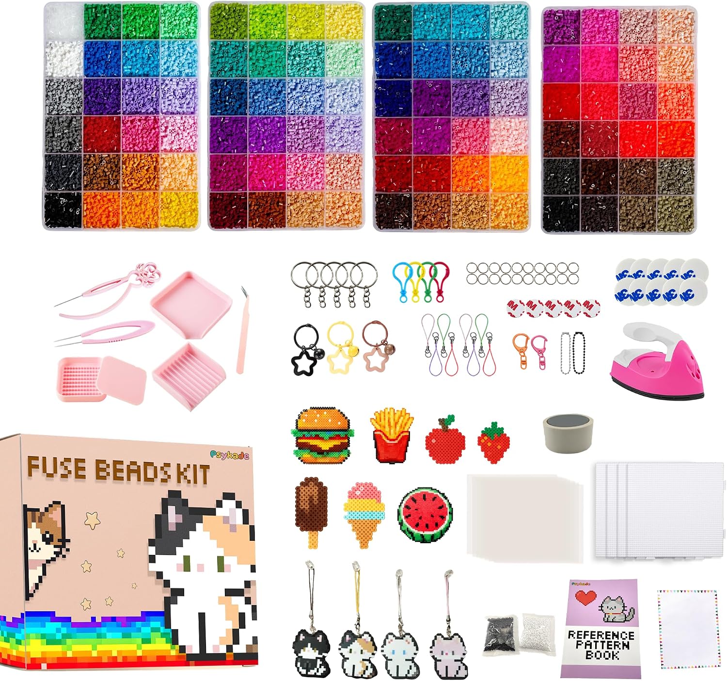 Fuse Beads Kit-Easy DIY-96 Col - Art Craft Gifts review and price